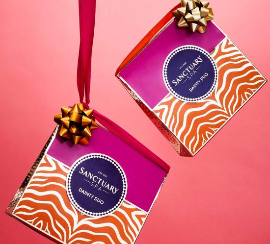 Sanctuary Spa Christmas Packaging 2019